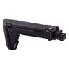 Le Magpul Zhukov-S est une crosse pliante et télescopique pour AK, offrant des montages QD, un pad en caoutchouc et une compatibilité avec les optiques.