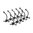 Lot de 10 supports fusils pour panneau rainuré
