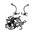 Lot de 10 supports fusils pour panneau rainuré