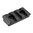 Rail M-LOK Picatinny 3 fentes aluminium noir