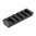 Rail M-LOK Picatinny 5 fentes aluminium noir