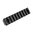 Rail M-LOK Picatinny 9 fentes aluminium noir