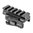 AD-170-VPG 5-LUG Rehausse Picatinny levier standard noir