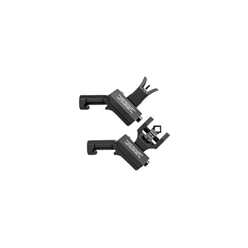 Les TROY 45 Degree Folding BattleSights sont durables, faciles à installer, et s'adaptent parfaitement aux optiques, offrant précision et fiabilité en combat.