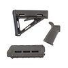 Améliore ton AR-15 avec le set de mobilier MOE de MAGPUL, comprenant une crosse Mil-Spec, un garde-main carabine et une poignée, en O.D. Green.