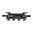 Rail M-LOK 3 fentes Picatinny aluminium noir 1,68"