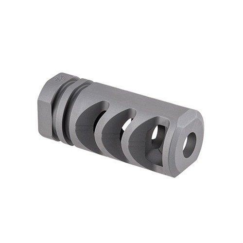 Le compensateur AR .308 M4-72 réduit le recul et le relèvement du canon grâce à son design innovant, tout en étant résistant à la corrosion et à la chaleur.