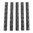 Kit 5 couvre-rails KeyMod caoutchouc noir 5,5"
