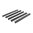 Kit 5 couvre-rails KeyMod caoutchouc noir 5,5"