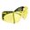 Lunettes de tir SECUREFIT, verres ambrés, monture noire