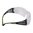 Lunettes de tir SECUREFIT, verres transparents, monture noire