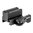 MRO vraie co-witness, levier tactique, noir