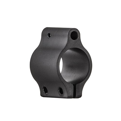 Le bloc gaz clamp-on Low Profile .750" de Daniel Defense offre une installation simple et durable, usiné en acier avec une finition matte noire.