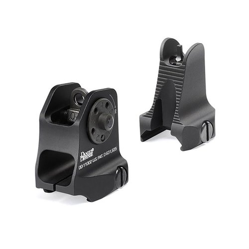 Le set de viseurs AR-15 Daniel Defense est léger, durable et conçu en aluminium de qualité aéronautique, offrant précision et compatibilité avec les optiques modernes.