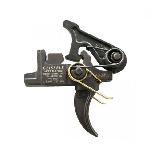 Les triggers Geissele Hi-Speed offrent une précision inégalée avec des réglages personnalisables, parfaits pour la compétition, la chasse et l'usage tactique.