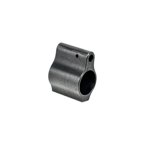 Le bloc gaz bas profil CMMG en acier 4140 Chrome Moly assure performance et fiabilité, livré avec vis d'installation. Disponible en .625", .750" et .936".
