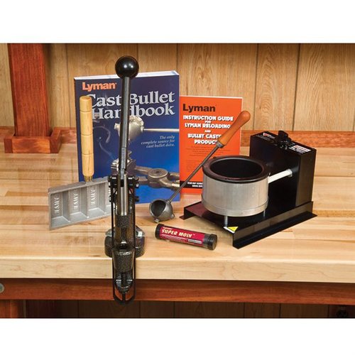 Le Lyman Master Casting Kit te permet de créer des projectiles avec précision grâce au sizer/lubricator 4500, tout en incluant tout le nécessaire pour caster.