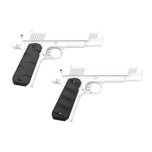 Les RG11 sont faciles à installer, te permettant de personnaliser ton arme avec des motifs et couleurs variés, tout en gardant le profil des grips 1911.