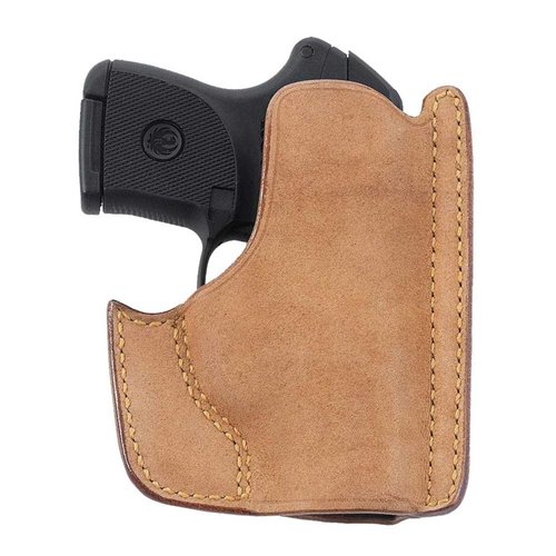 Le holster en cuir premium pour poche GALCO te permet de porter ton arme discrètement, avec un accès rapide et une libération à une main.