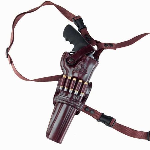 Le holster épaule Kodiak de Galco offre un port confortable et accessible pour ton revolver magnum, avec des réglages faciles pour toutes tes activités en extérieur.