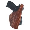 Le holster PLE Paddle de Galco, en cuir de selle premium, offre une sécurité optimale avec sa sangle de rétention et se fixe facilement à ta ceinture jusqu'à 1 3/4".
