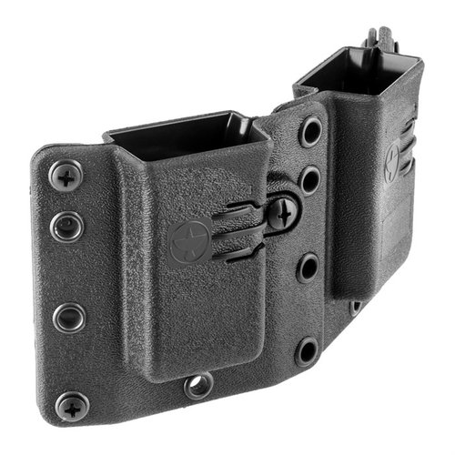 Le Copia Double Magazine Carrier est conçu pour un port discret et confortable, compatible avec 100 modèles de pistolets 9/40, en version simple ou double.