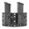 COPIA porte-chargeurs double pour pistolet 9/40 noir standard