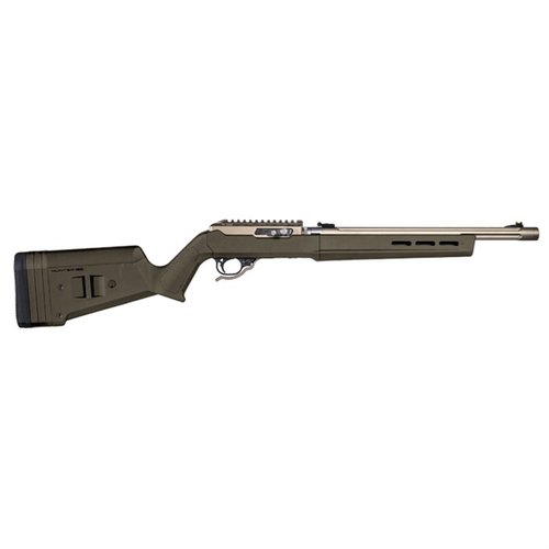 Le Magpul Hunter X-22 Takedown offre une prise ergonomique, une longueur de crosse ajustable et des options de montage M-LOK pour personnaliser ton Ruger 10/22.