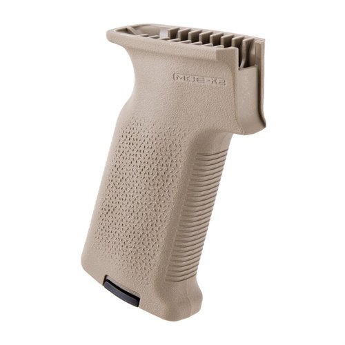 Améliore ton AK47/AK74 avec la MOE-K2 Grip : angle de prise vertical, texture TSP pour le contrôle, et possibilité de rangement avec les Storage Cores.