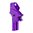 Kit arrêtoir et détente à face plate, réglage avant, violet