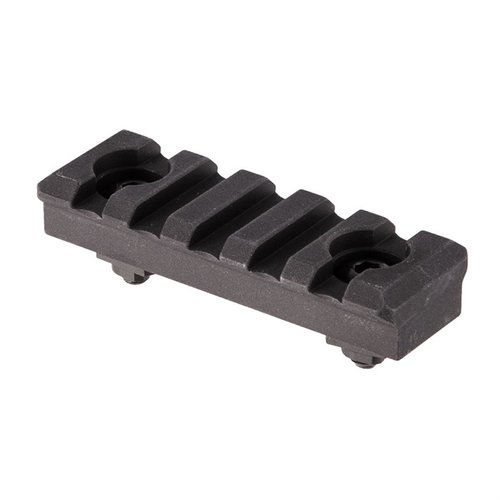 La section de rail Picatinny M-LOK de 2,5" de Daniel Defense est légère, en aluminium 6061-T6 et teinte anodisée noire, parfaite pour ajouter tes accessoires.