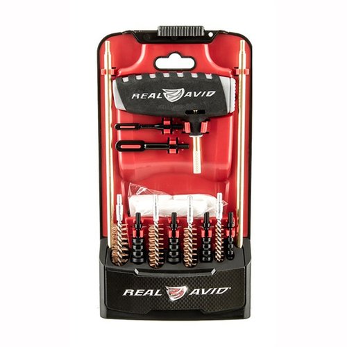 Le kit de nettoyage Gun Boss Pro de Real Avid est parfait pour tous les types de pistolets, avec des brosses pour calibres .22 LR à .45 ACP et un boîtier robuste.