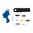 S&W M&P Kit arrêtoir et détente à face plate, réglage avancé - bleu