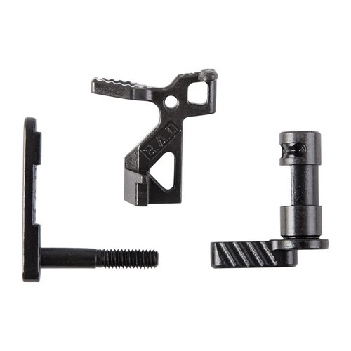 Améliore ton AR-15 avec ce kit de pièces améliorées : sécurité rapide, bouton de magasin robuste et verrou de culasse facile à utiliser, pour une opération efficace.