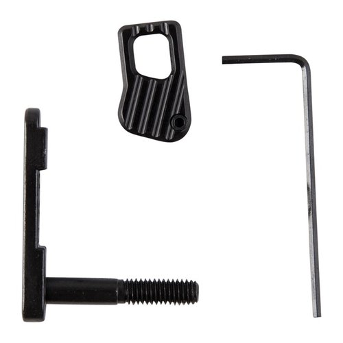 Améliore le contrôle des changements de chargeur avec le kit Enhanced Modular Magazine Release, léger, robuste et facile à installer sur ton AR-15.