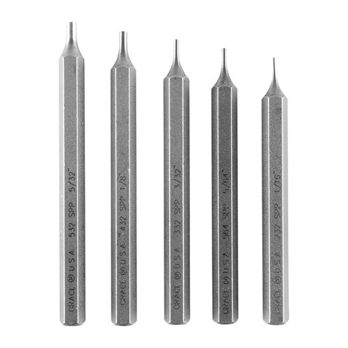 Le set de courtes pin punches Grace USA offre précision, durabilité et stabilité grâce à son design hexagonal, idéal pour les travaux détaillés.