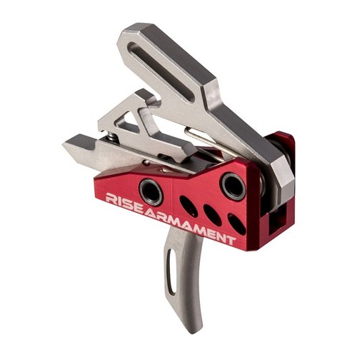 Améliore ton AR-15 avec le Rise Armament Advanced Performance Trigger : détente simple de 3,5 lb, réinitialisation rapide, et précision optimale.
