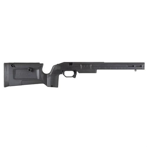 Améliore ton Remington 700 avec le chassis Bravo : rigide, léger (2.9 lbs), ajustable, compatible M-LOK et magazines AICS, disponible en noir.