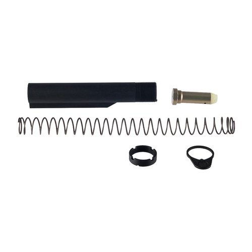 Le kit de tube de buffer Aero Precision AR .308 M5 est fabriqué en aluminium 7075-T6, avec 6 positions et comprend un buffer, un ressort, une plaque de fin et un castle nut.