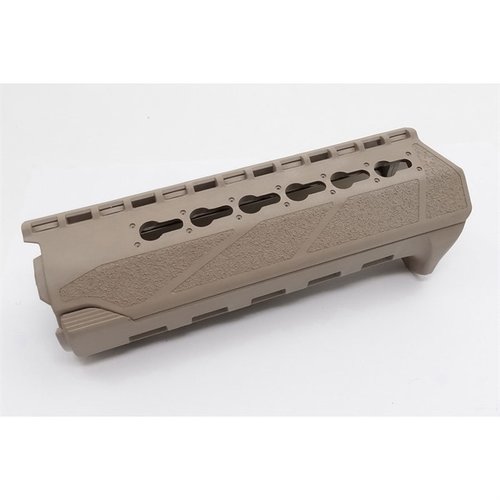 Le BCMGunfighter PKMR KeyMod est un garde-main léger et ergonomique, idéal pour monter des accessoires, avec un design robuste et une protection contre la chaleur.