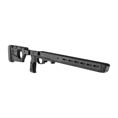 Le châssis Pro 700 de Magpul est entièrement ajustable, ambidextre et optimisé pour le confort avec un design en aluminium léger et des fonctionnalités pratiques.