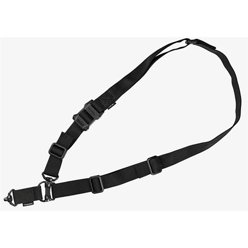 Le sling Magpul MS4 QDM se reconfigure rapidement en mode un ou deux points, avec des attaches QDM rapides et un ajustement facile pour un confort optimal.