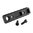 TITAN 10/22 mini-rail Picatinny filetage direct aluminium noir