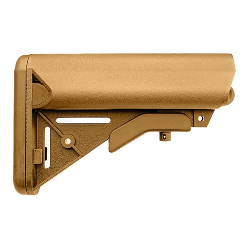 Découvre le stock SOPMOD AR-15 Government Issue, sans logo commercial ni QD mount, parfait pour ta build de clone avec des finitions en Noir ou Coyote.