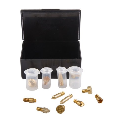 Le DELUXE STIPPLING TIP KIT d'OREGON TRAIL DEFENSE propose 12 embouts en laiton pour personnaliser la texture de tes armes en polymère avec une durabilité optimale.
