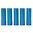 Cartouches factices 20 GAUGE bleues pack de 5