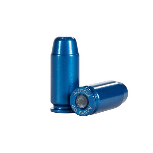 Les A-Zoom Snap Caps Blue sont idéales pour l'entraînement, fabriquées en aluminium, durables et résistantes à plus de 3000 tirs à sec, plus de 30 fois plus longues que les capuchons en plastique.
