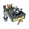 Le jeu de dies Redding Premium Deluxe pour le 224 Valkyrie offre une précision optimale avec un Carbide Size button et un Bullet Micrometer Seating Die pour des ajustements faciles.