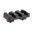 M-LOK profil bas 3 fentes 1,37 po noir