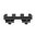 M-LOK profil bas 3 fentes 1,37 po noir